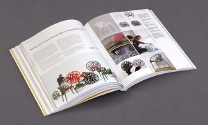 Furniture Design book - Spread featuring Vitra chairs