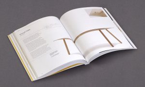 Furniture Design book - Spread featuring Nomad Table