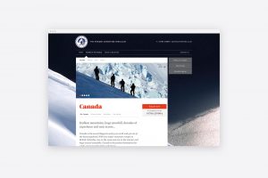 TwoSheds - Website design, destination page - James Orr Heliski