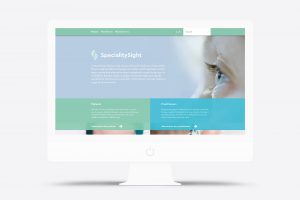 TwoSheds - Website design, destination page - Speciality Sight